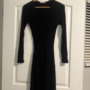 Sundry Black Long Sleeve Dress